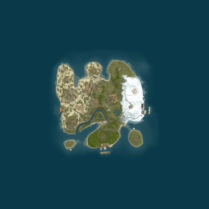Map of A Shockbyte x Discord Production Rust Server