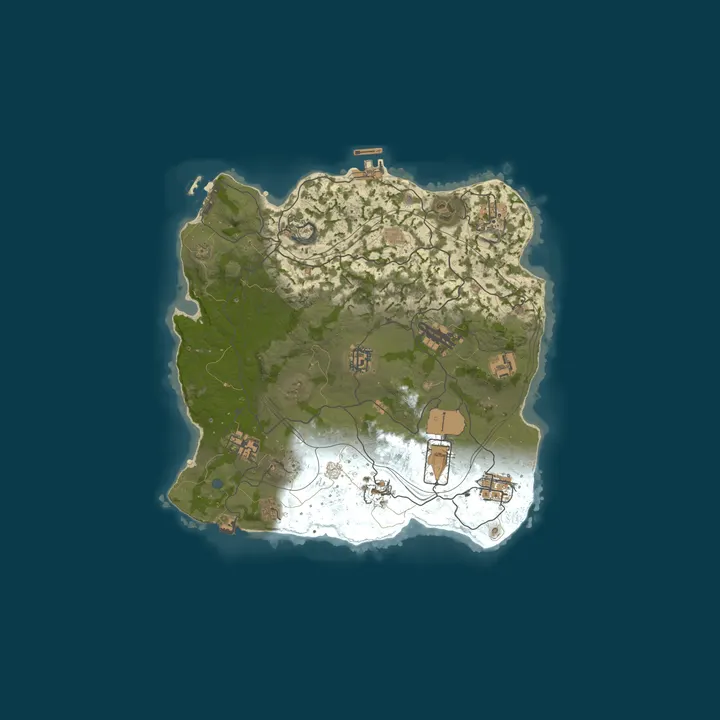 Map of Launch Your Private Rust Wipe Instantly - No Setup