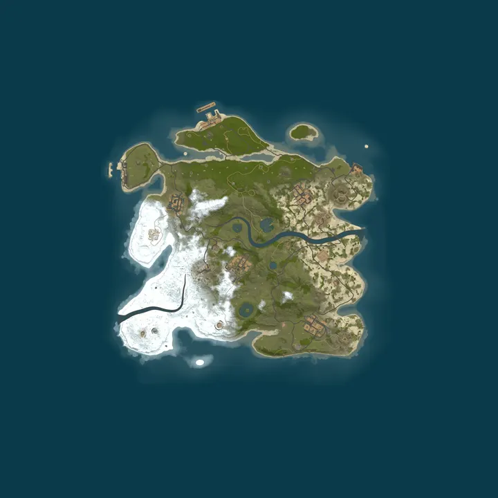 Map of A Shockbyte Rust Server