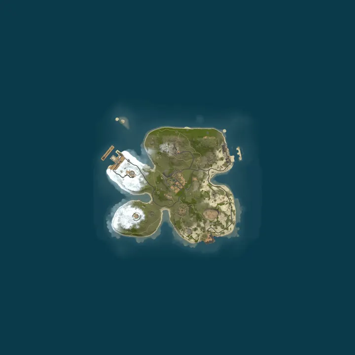 Map of A Shockbyte Rust Server