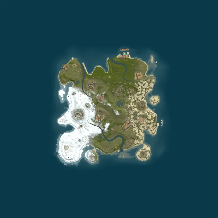 Map of A Rust Dedicated Server