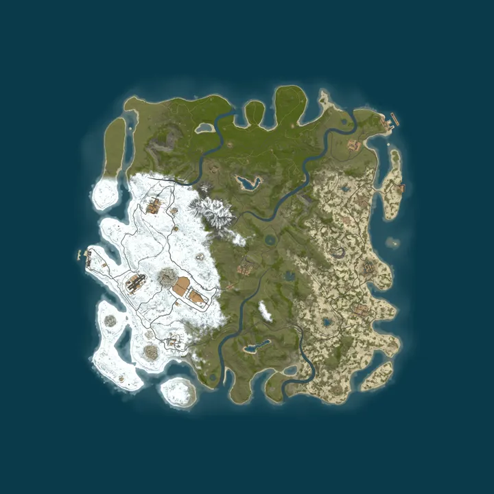 Map of Rust & Recreation 3X | Solo/Duo/Trio | XPerience | Events!