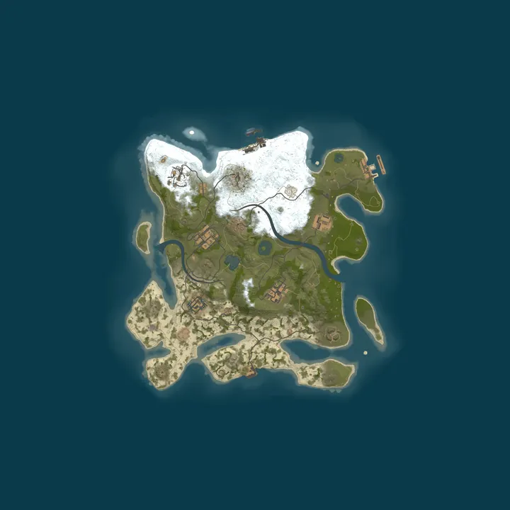 Map of Private Rust Server