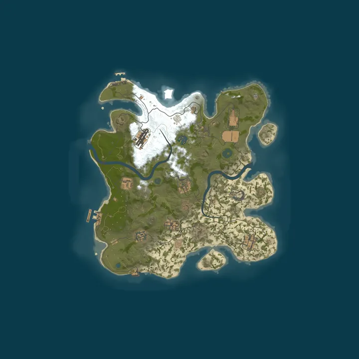 Map of A Rust Server