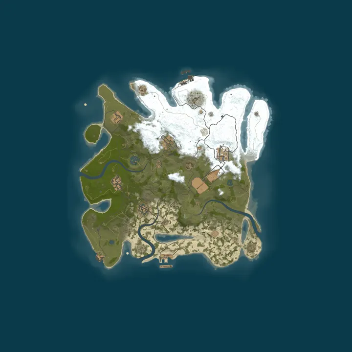 Map of A X33N Rust Server | mcph.info/X33N