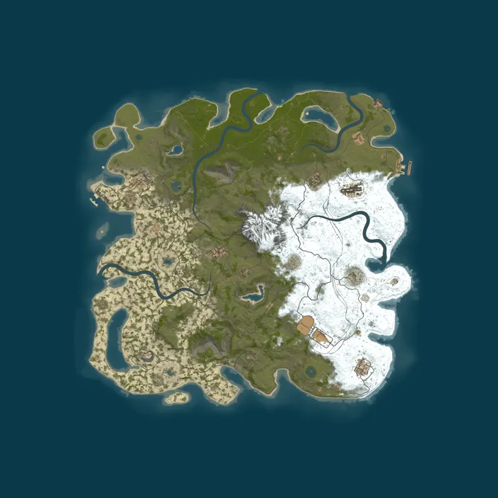 Map of ETD#RUST01 | EU | PVP | VANILLA+ | ARENA | BANK | NEXUS