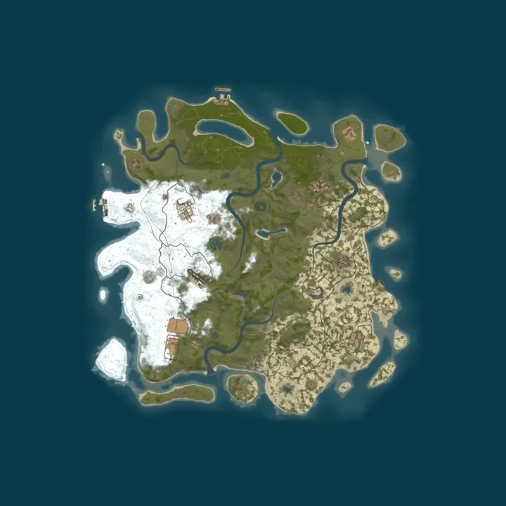 Map of Nordic Rust Development Server 25X | No Decay