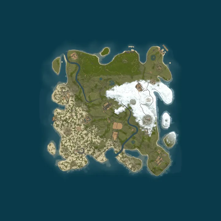 Map of 4Netplayers Rust Server