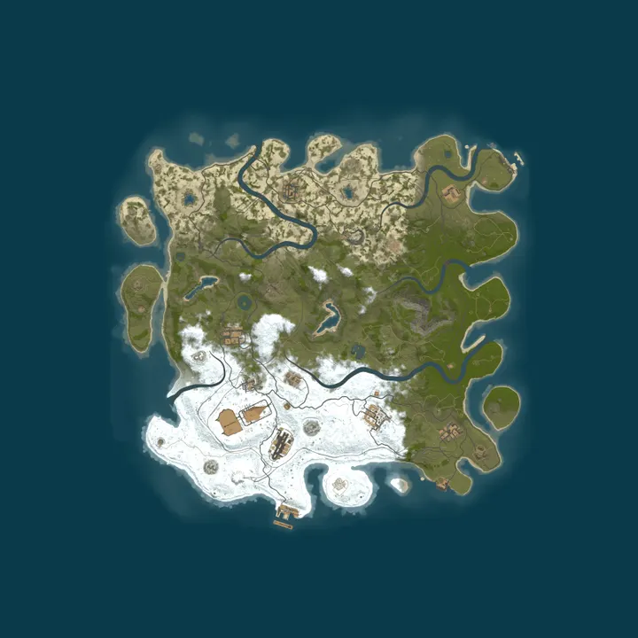 Map of My Rust server | Powered by AMP