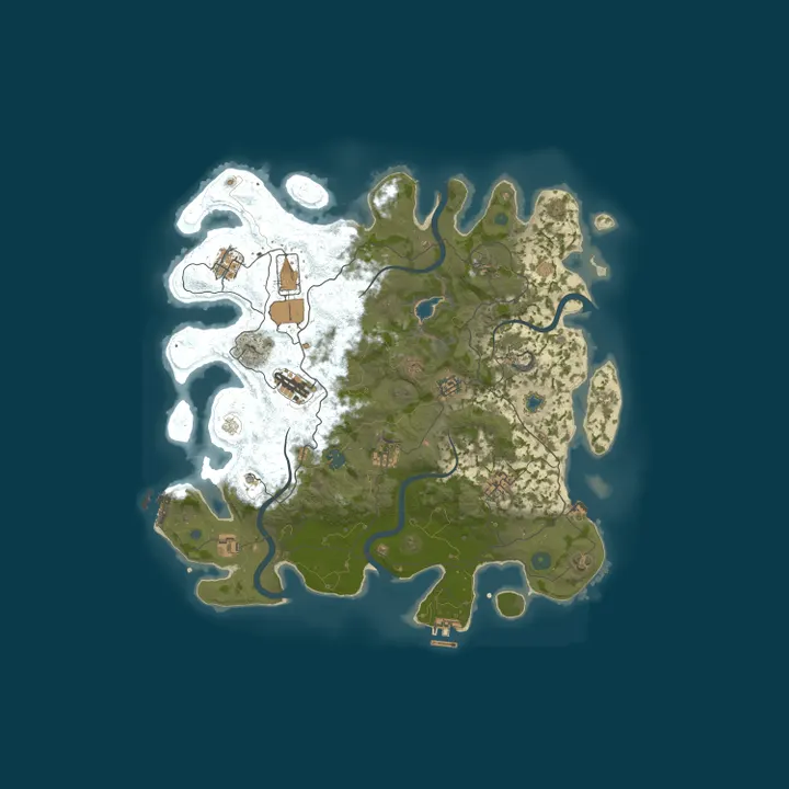 Map of Rust Server - Pinehosting.com