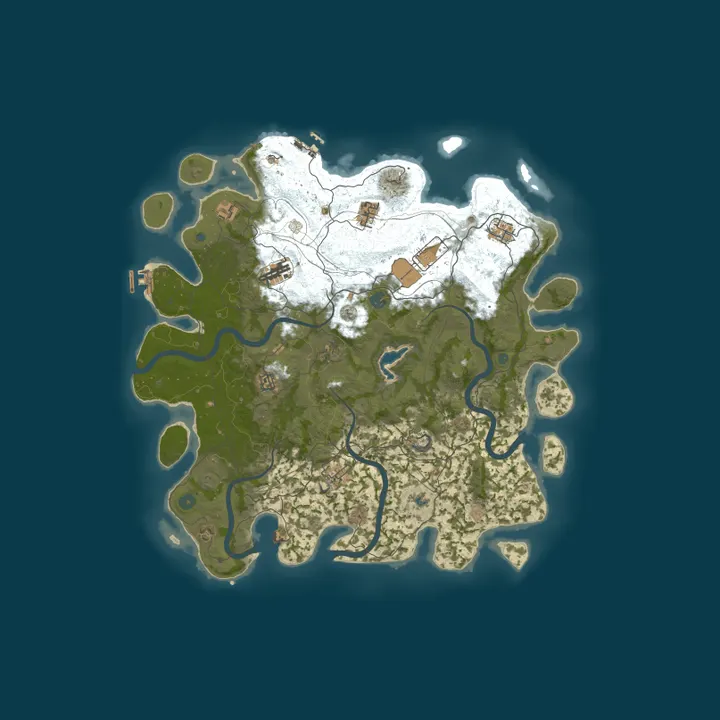 Map of Not A Rust Server
