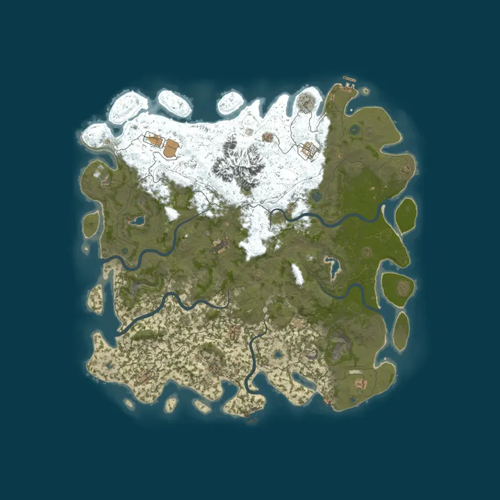 Map of Rust Server - Pinehosting.com