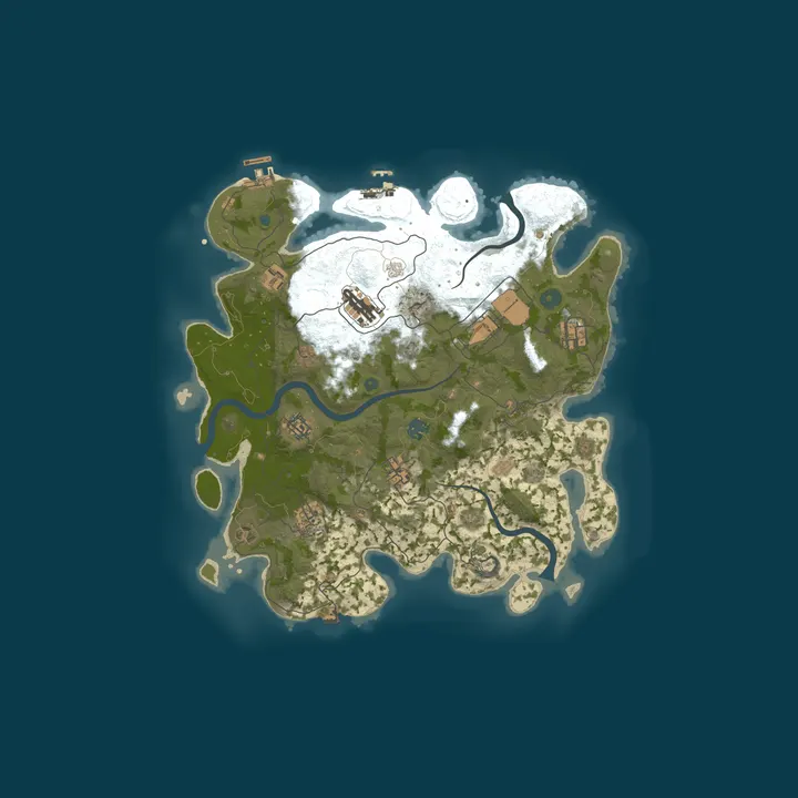 Map of Pine Hosting - Rust Server