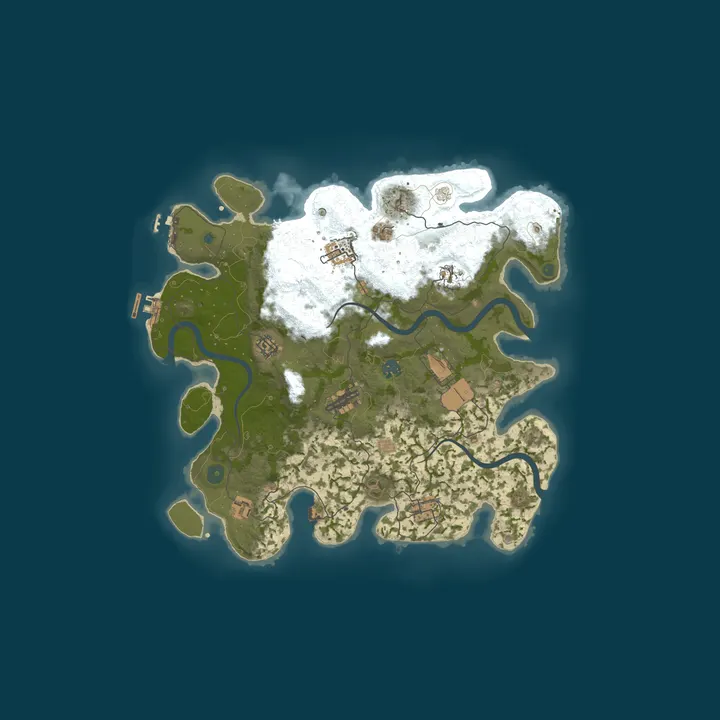 Map of Pine Hosting - Rust Server