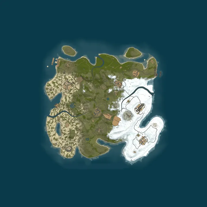 Map of Pine Hosting - Rust Server
