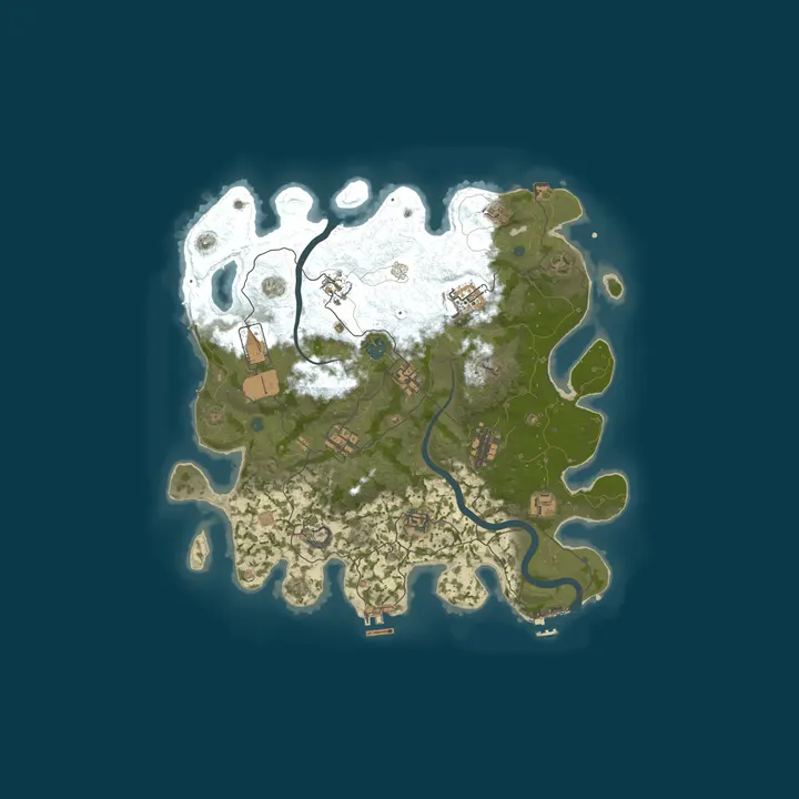 Map of Pine Hosting - Rust Server
