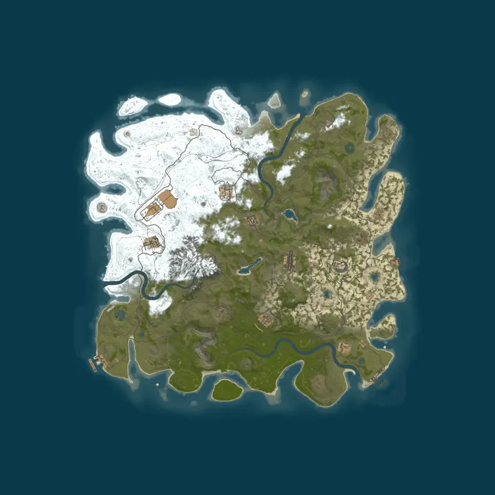 Map of Rust Server - Pinehosting.com