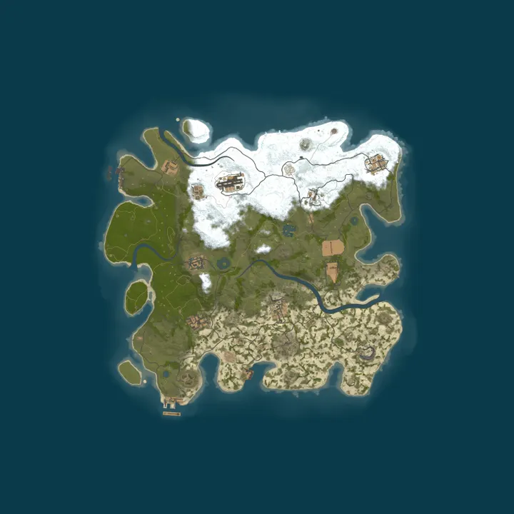 Map of Pine Hosting - Rust Server