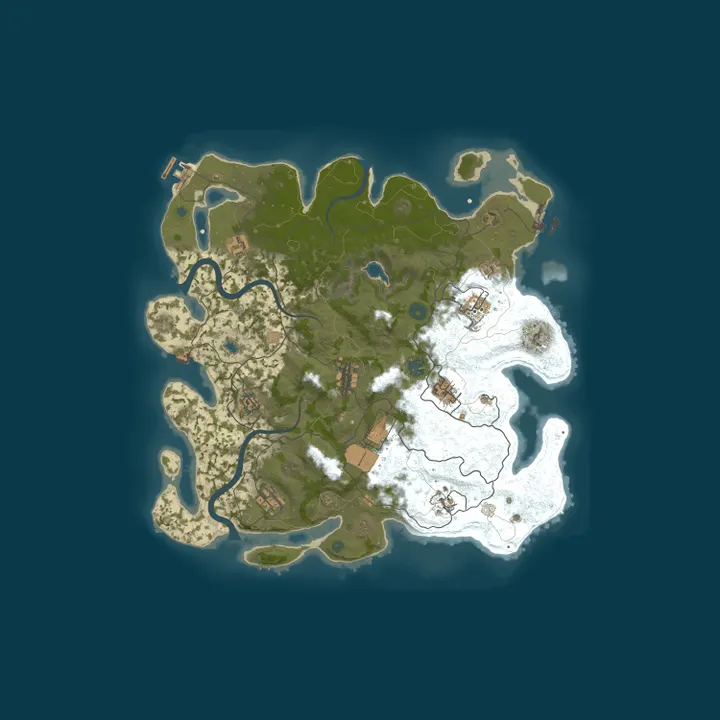 Map of ImagineRust 2x Weekly Quad Max QoL Mods NO BP WIPE