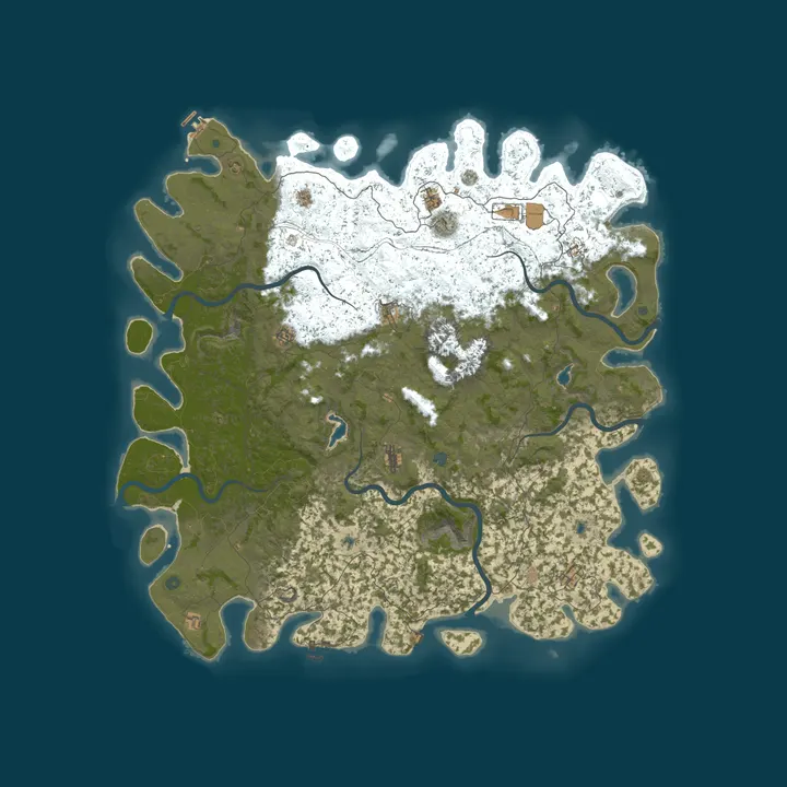 Map of Pine Hosting - Rust Server