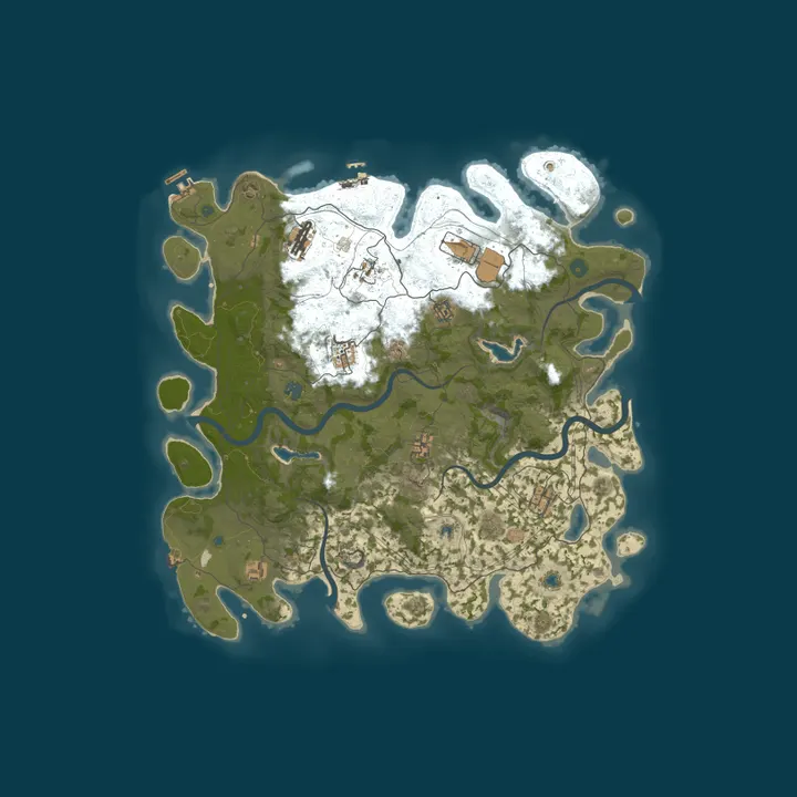 Map of BZ Rust Server