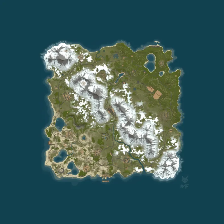 Map of test server