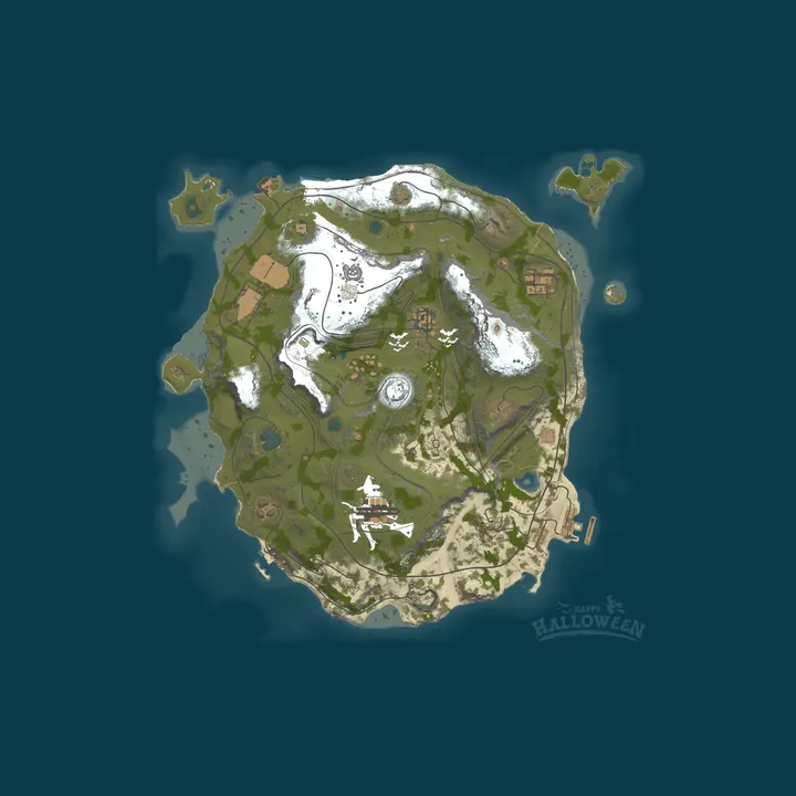 Map of The Haunted Forest 3x - HALLOWEEN MAP - 55 Ranks