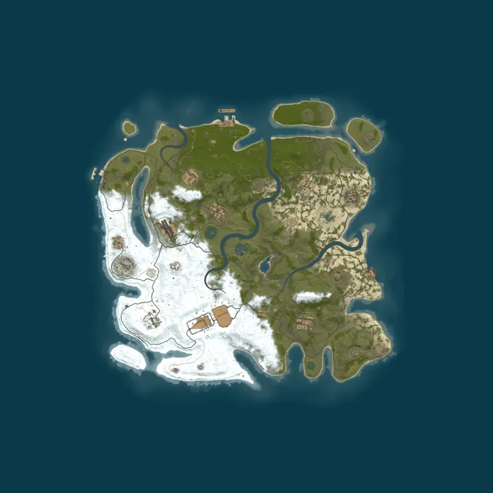 Map of MuffinRust Россия 2x для новичков