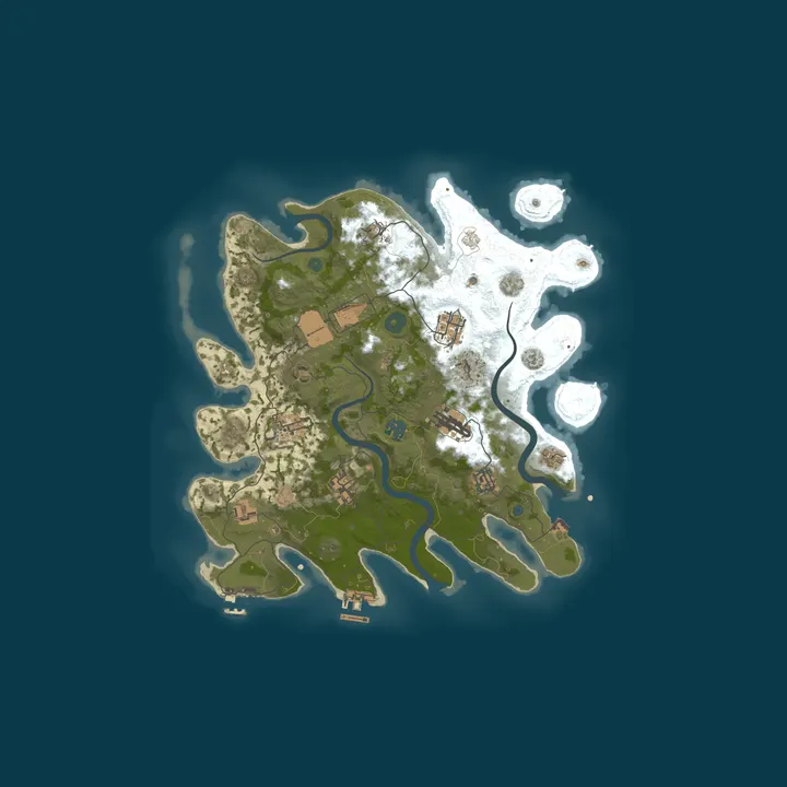 Map of Rust Server | UK | 2x Modded