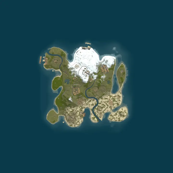 Map of DUST RUST | CLANS | LOOT+ 3-5x | Wipe 30.09
