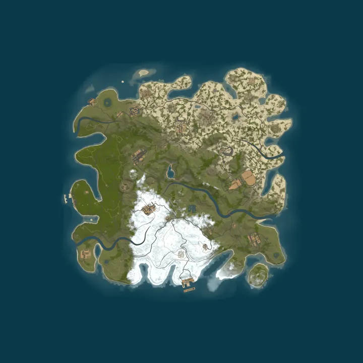 Map of [EU] AshRust 2x Monthly Max 5 | QoL/Loot+ | No BPs