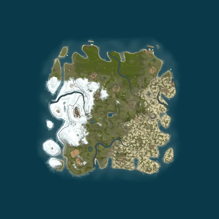 Map of Ragnars 0.5x Rust Server Linux Friendly