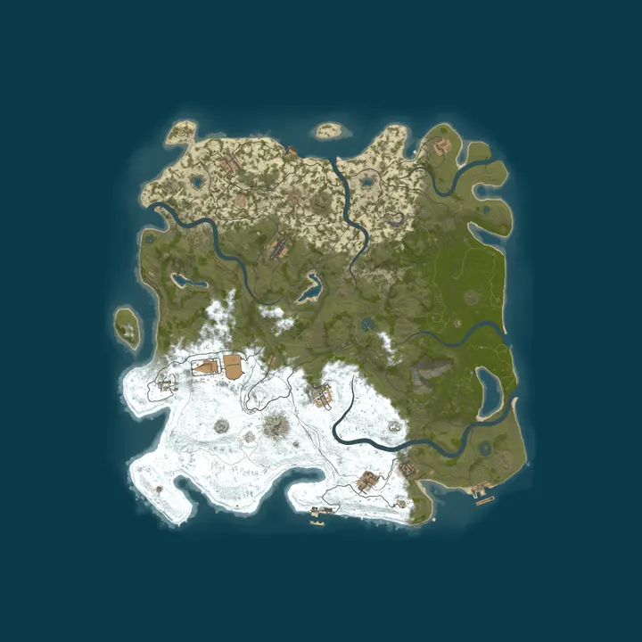 Map of Itsuri Friend Only Rust Server