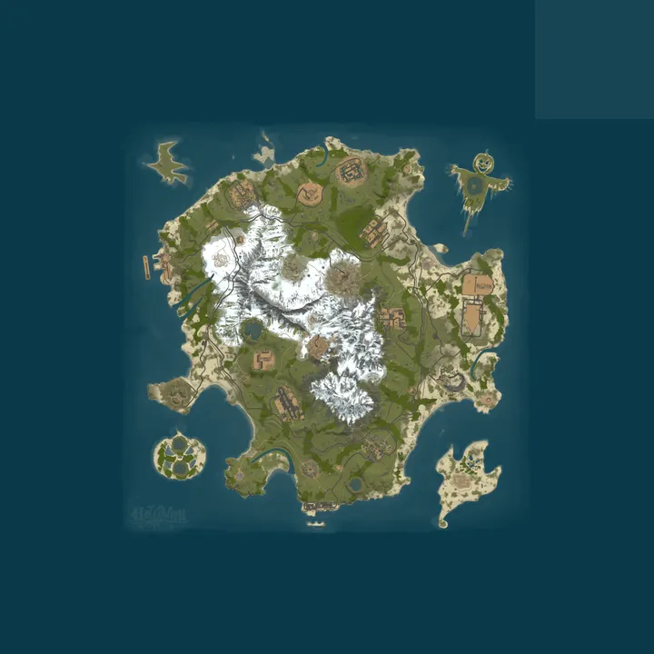 Map of ててっぽぷサーバー