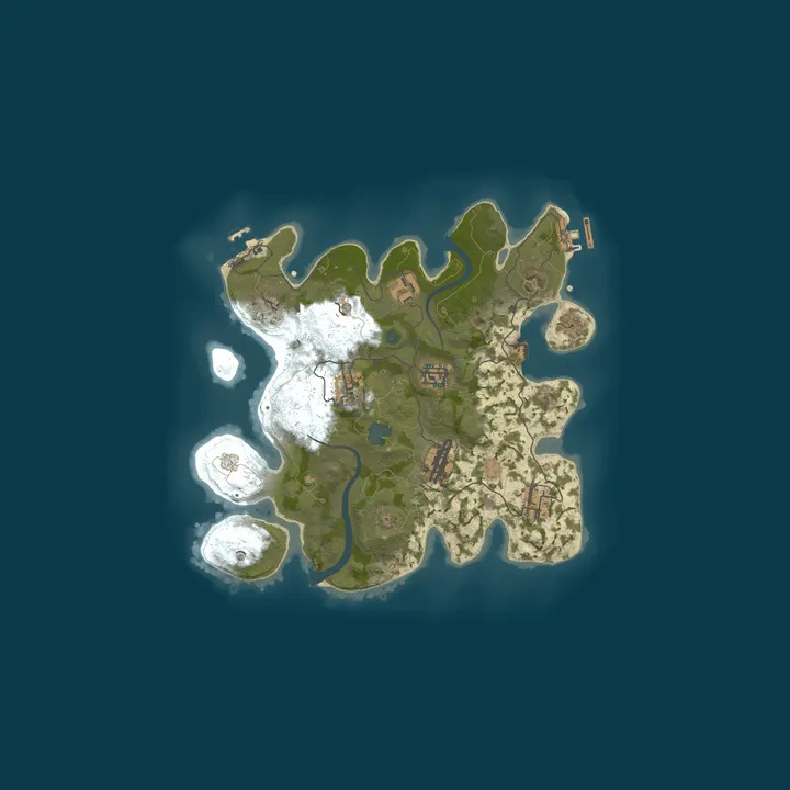 Map of R & D Rust server
