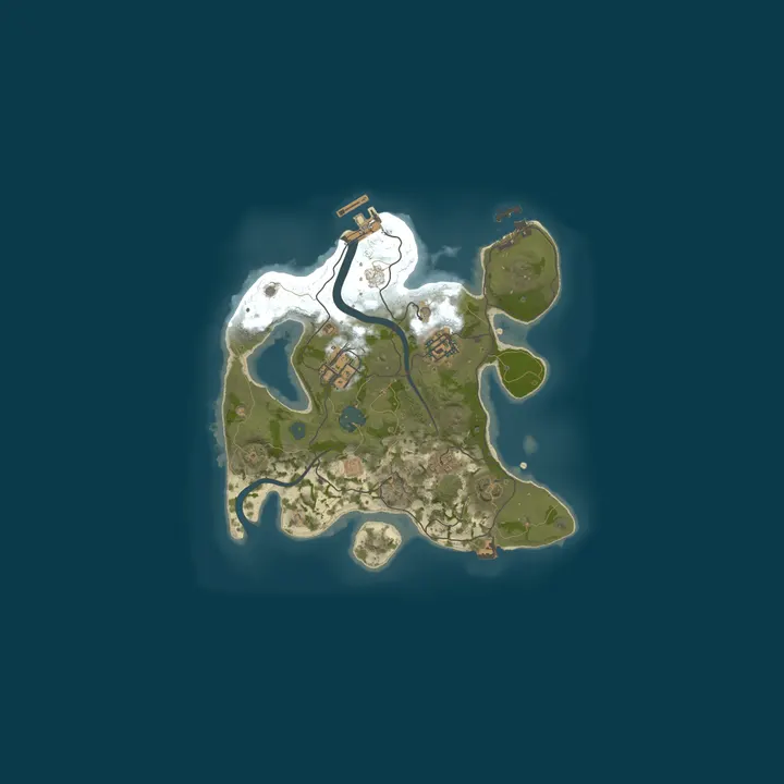Map of Rust Server by nitrado.net