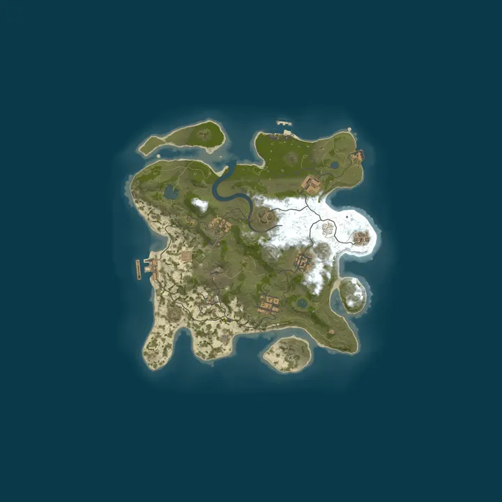Map of Apex Rust Solo/Duo/Trio