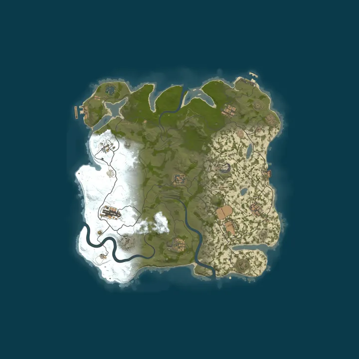 Map of [ESP/Ñ] ZOMBIS PvE | PvE para Todos | Mundo Vivo