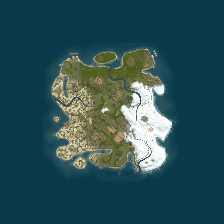 Map of BerlogaRust | Vanilla 2x | Bi-Weekly | No Limit | RU/EU