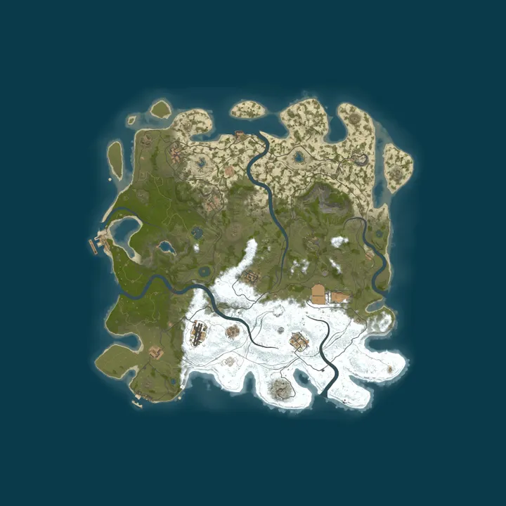 Map of BUNKER RUST | x2 | Railway Economy