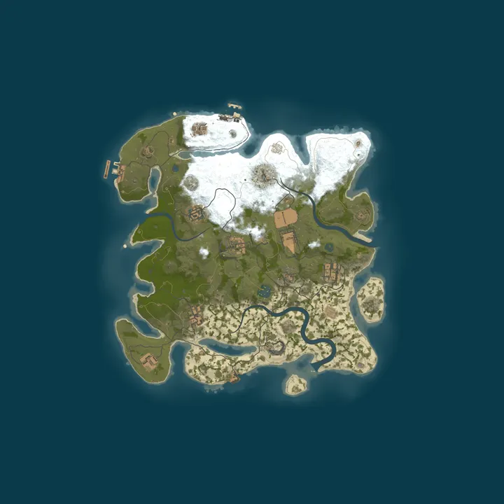 Map of [GER] NoRust - NoFun Eigene Scripte|PvE|Economy|Quests|Events