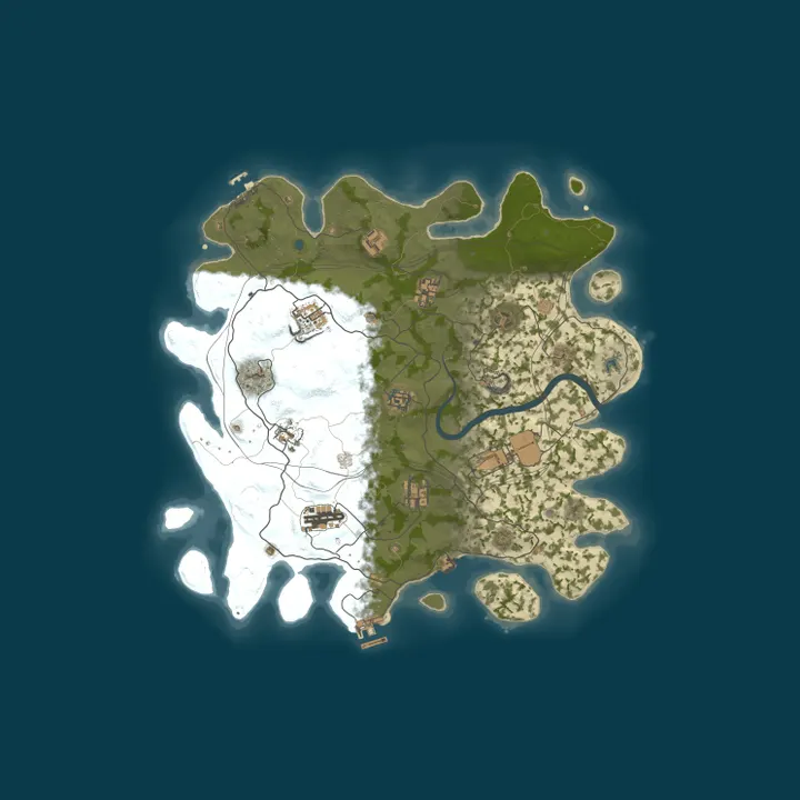 Map of Test Server (Upsurge Main)
