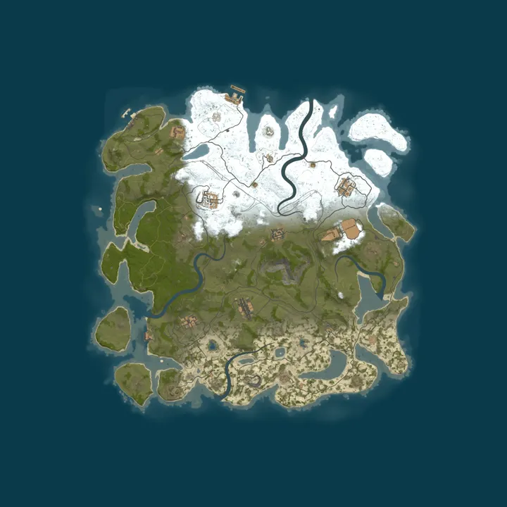 Map of Maple Rust - 2X Monthly Vanilla+ | New Community