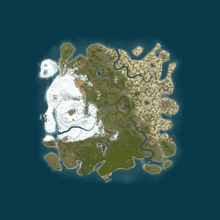 Map of A Shockbyte Rust Server