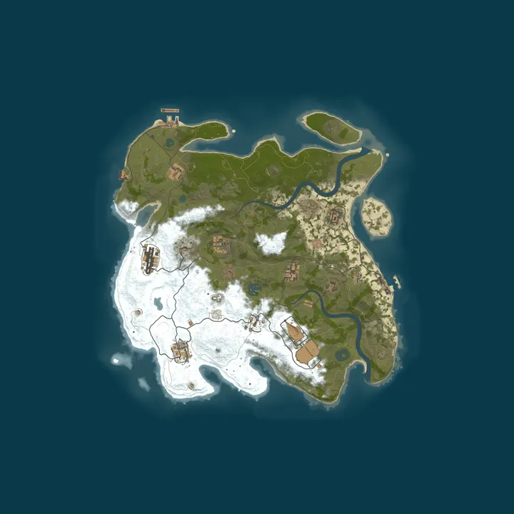 Map of Raid Free Rust Full PVP, No Raiding