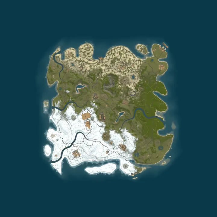 Map of Rust Server