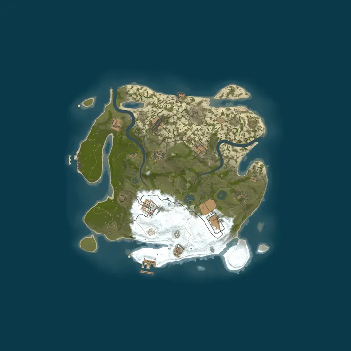 Map of RustXenium (X5|RANDOM||TP|KITS|TRADE|FPS+) Wipe:24.09