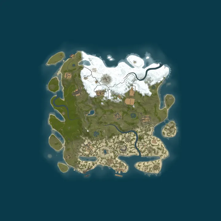 Map of RUST PIRATE X2 NoLimit Loot+ РОССИЯ 01.10
